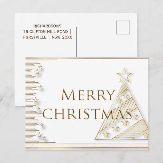 Die Zauberreise-Postkarte Feiertagspostkarte (Vorne/Hinten)