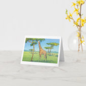 Die zebra-Anmerkungs-Karte Karte (Gelbe Blume)