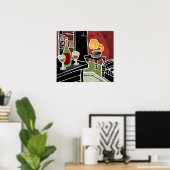 Die Zebra Lounge Poster (Heimbüro)