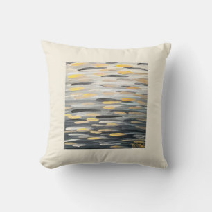 Die Zebra-Pinselstriche in Cream-Throw-Kissen Kissen