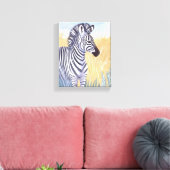 Die Zebra | Safari Leinwanddruck (Insitu (Wohnzimmer))