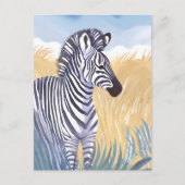 Die Zebra | Safari Postkarte (Vorderseite)