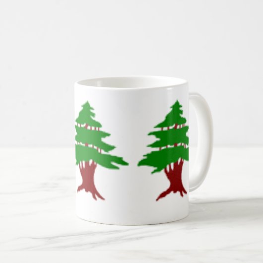 Die Zedern der libanesischen Kaffee-Tasse Kaffeetasse (VorderseiteRechts)