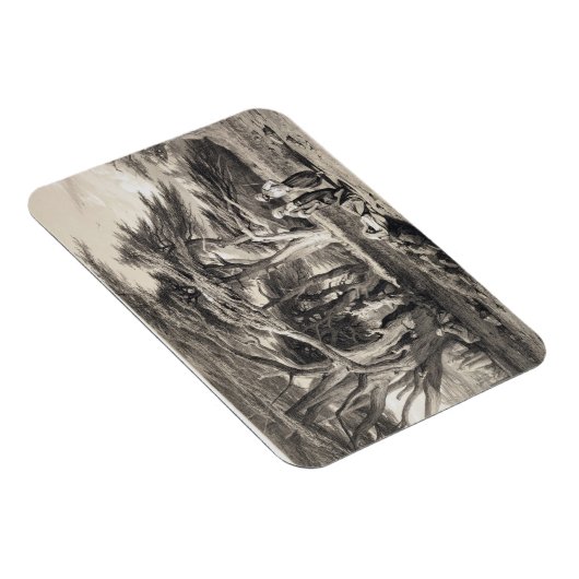 Die Zedern des Libanon, eingraviert von Freeman (s Magnet (Rechte Seite)