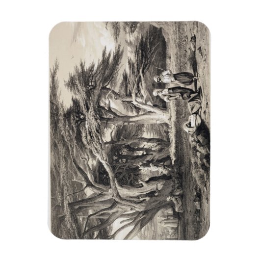 Die Zedern des Libanon, eingraviert von Freeman (s Magnet (Vertikal)