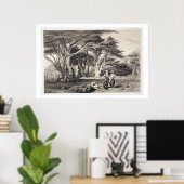 Die Zedern des Libanon, eingraviert von Freeman (s Poster (Heimbüro)