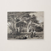 Die Zedern vom Libanon, graviert von Freeman Puzzle (Horizontal)
