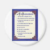 DIE ZEHN-ANTRÄGE MAGNET (Vorne)