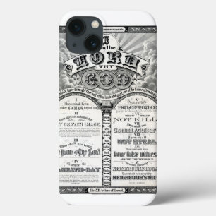 Die zehn Gebote 1876 Vintage Poster wiederhergeste Case-Mate iPhone Hülle