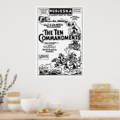 Die zehn Gebote 1925 Vintage Film und Plakat (Küche)