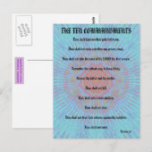 Die zehn Gebote "Äußerungen" Postkarte (Vorne/Hinten)