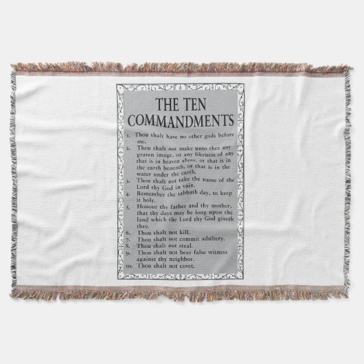 Die Zehn Gebote Bibel Decke (Vorderseite)