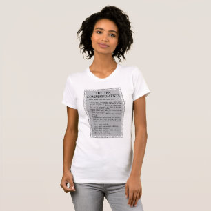 Die zehn Gebote Bibel für Frauen T-Shirt