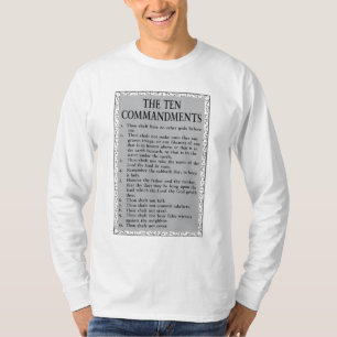 Die zehn Gebote Bibel Mens Long Sleeve T-Shirt