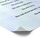 Die zehn Gebote - Blue Grid Poster (Ecke)