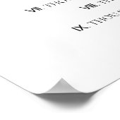 Die zehn Gebote der Christlichen Bibelverse Kirche Poster (Ecke)