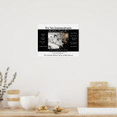 Die zehn Gebote, die meine Mutter mir beibrachte Poster (Küche)