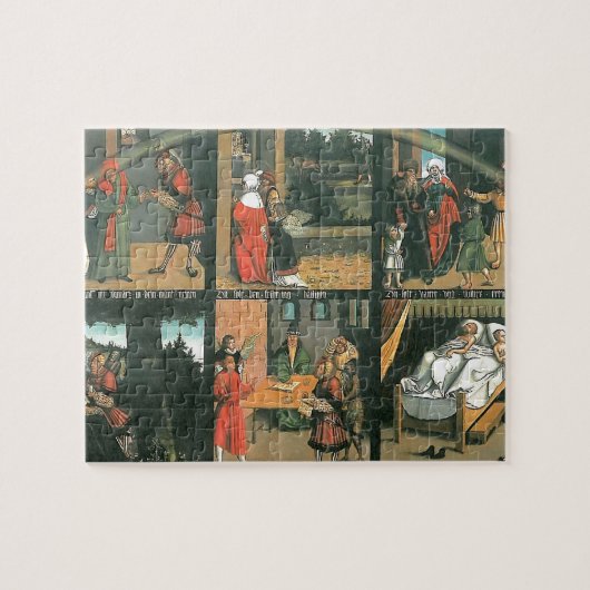 Die zehn Gebote durch Lucas Cranach das Älteste Puzzle (Horizontal)