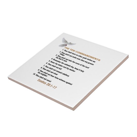 Die zehn Gebote Fliese (Seite)