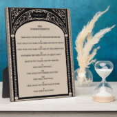 Die zehn Gebote Fotoplatte (Seite)