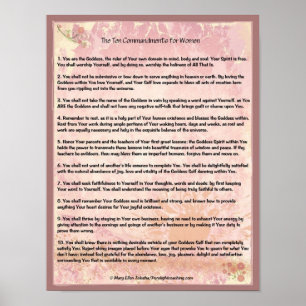 Die zehn Gebote für Frauen Poster