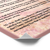 Die zehn Gebote für Frauen Poster (Ecke)