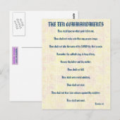 Die zehn Gebote Gelbe Drehungen Postkarte (Vorne/Hinten)