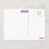 Die zehn Gebote Gelbe Drehungen Postkarte (Rückseite)