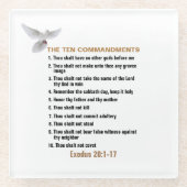 Die zehn Gebote Glasuntersetzer (Vorderseite)