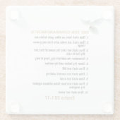 Die zehn Gebote Glasuntersetzer (Rückseite)