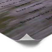 Die zehn Gebote - Graue Streaks-Poster Poster (Ecke)