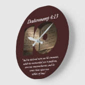 Die zehn Gebote Große Wanduhr (Winkel)