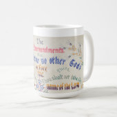 Die zehn Gebote Kaffeetasse (VorderseiteRechts)