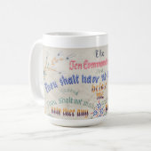 Die zehn Gebote Kaffeetasse (Vorderseite Links)