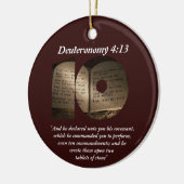 Die zehn Gebote Keramik Ornament (Links)