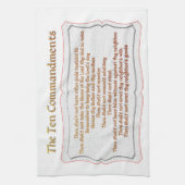 Die zehn Gebote Küchentuch (Vertikal)