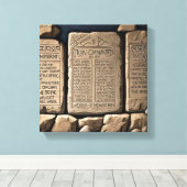 Die zehn Gebote Leinwanddruck (Insitu (Holzboden))
