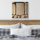 Die zehn Gebote Leinwanddruck (Insitu (Schlafzimmer))