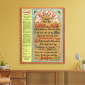 Die zehn Gebote Leinwanddruck (Insitu (Wohnzimmer))