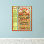 Die zehn Gebote Leinwanddruck (Insitu (Holzboden))