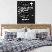 Die zehn Gebote - Leinwanddruck (Insitu (Schlafzimmer))