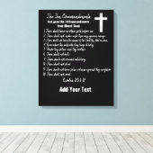 Die zehn Gebote - Leinwanddruck (Insitu (Holzboden))