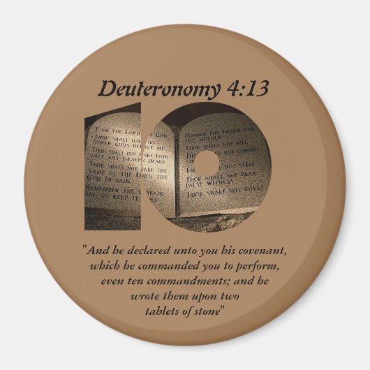 Die zehn Gebote Magnet (Vorne)