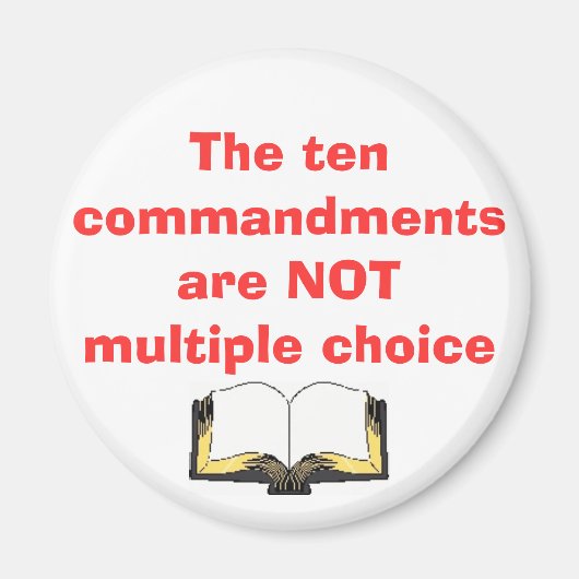 Die zehn Gebote Magnet (Vorne)