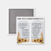 Die zehn Gebote Magnet (Vorderseite/Rückseite)