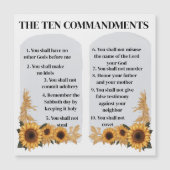Die zehn Gebote Magnetkarte (Vorderseite)