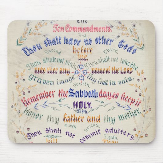 Die Zehn Gebote-Mauspad Mousepad (Vorne)