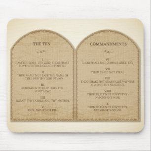 Die zehn Gebote Mousepad