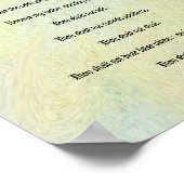 Die zehn Gebote - pastellfarbenes Blumenposter Poster (Ecke)
