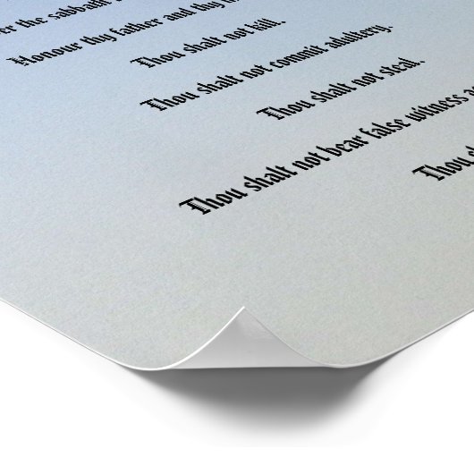 Die zehn Gebote - Pine Moon Poster (Ecke)